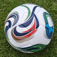Ballon de football personnalisé cousu à la machine pour l'entraînement et le jeu en extérieur, en PU, taille 5, modèle 2026 World Game