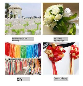 Wholesale Craft Solid Satin <b>Ribbon</b> <b>Ribbons</b> Assorted Craft Bow Party Decoration Packing Rainbow <b>Ribbon</b> Use for Gift Wrapping - Product Image 4