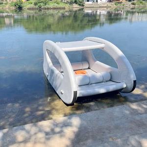 <span class=keywords><strong>Petit</strong></span> <span class=keywords><strong>bateau</strong></span> électrique extérieur pour 6 personnes Bateaux de catamaran gonflables de 4.5 mètres pour les loisirs aquatiques - Product Image 2