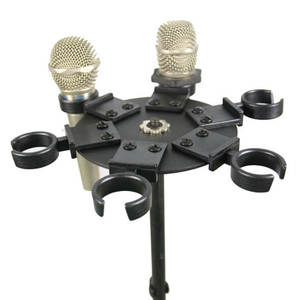 Support de microphone multiple K-202-2B en métal, facile à ranger, gain de place, pour la présentation - Product Image 3