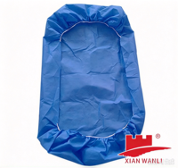 Sprei sekali pakai berbahan kain non-woven PE/PES tahan air dan bernapas, bersertifikasi CE, untuk rumah sakit dan perawatan kecantikan.