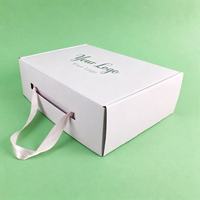 Boîtes rigides en carton ondulé biodégradables avec logo personnalisé pour l'expédition e-commerce, pliables, pour parfums et cils, avec pelliculage mat, récupérables