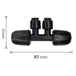 Conector de Riego por Goteo 812 de Conexión Rápida de 5/16 Pulgadas, Accesorio para Sistema de Riego de Jardín de Cuatro y Seis Vías - Product Image 2