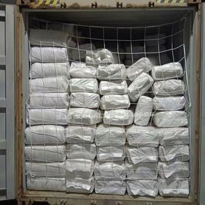 Trapos de algodón 100% blancos, suaves, de punto, cortados de camisetas, para uso en taller, en bolsas de compresión - Product Image 1