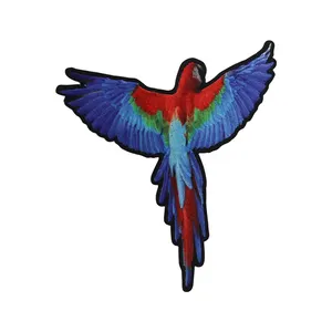 Patch de broderie d'oiseau personnalisé, Patch de réparation en cuir, Appliques et garnitures