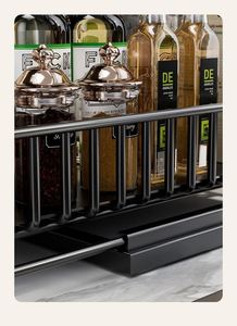 Panier de rangement multifonctionnel pour épices de cuisine moderne, en bois durable, pour armoire et étagère robustes - Product Image 5
