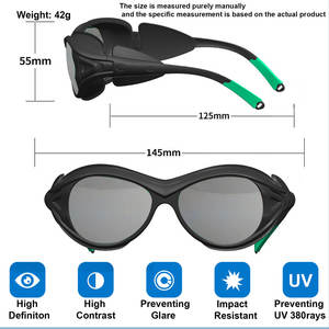 安全メガネラップアラウンド保護男性女性AnsiZ87ガラス戦術ナイトビジョンユニセックスデザイナー処方作業ゴーグル - Product Image 6