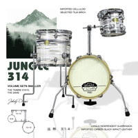 Ensemble de batterie Beatello de petite taille, 3 pièces, comprenant un grosse caisse et des tom-toms, pour débutants, instrument de percussion de haute qualité, ensemble de batterie portable Jungle