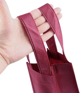Custom Promotional High Quality Reusable Single <strong>Wine</strong> <strong>Bottle</strong> Carry <strong>Bags</strong> Non-woven <strong>Wine</strong> <strong>Bottle</strong> <strong>Bag</strong> with Handles - Product Image 2