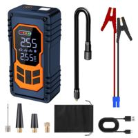Démarreur de voiture portable et batterie externe 800A 10000mAh pour charge d'urgence de téléphone en voiture