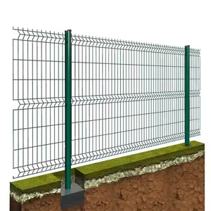 Clôture en treillis métallique 3D avec poteaux standard pour panneaux, poteaux galvanisés à chaud de haute qualité de fabrication européenne - Product Image 5