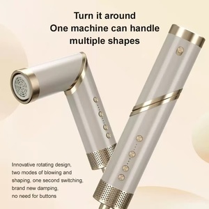 New high-speed hair dryer, 9-in-1 hot air <b>comb</b>, straightener and curler, folding hair dryer wholesale. - Product Image 2