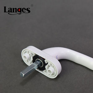 Poignée de porte à <span class=keywords><strong>battant</strong></span> blanche imperméable à l'eau en plastique aluminium inclinable tourner un seul point ouvert poignée de fenêtre pivotante - Product Image 4