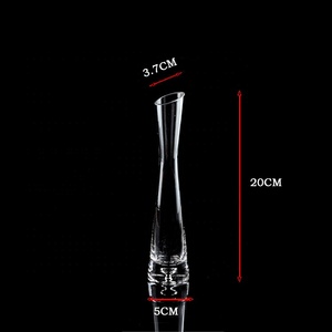 Bán Sỉ Bình Hoa Thủy Tinh Trong Suốt Trang Trí Bàn Bình Vành Nghiêng Trang Trí Nhà Cửa Bằng Thủy Tinh - Product Image 3