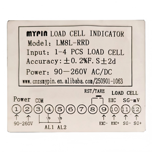 Contrôleur de pesage LM8L-RRD, connectivité à 4 capteurs, 2 relais programmables, écran tactile TFT LCD couleur 2,4 pouces, haute luminosité - Product Image 3