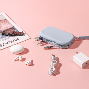 Бесплатный образец OEM: Женские мини-сумки с индивидуальным логотипом для путешествий, прочные водонепроницаемые силиконовые косметички - Product Image 5