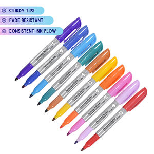 <span class=keywords><strong>Marqueur</strong></span> <span class=keywords><strong>Sharpie</strong></span> à base d'<span class=keywords><strong>huile</strong></span> rond étanche permanent CD ensembles de stylos marqueurs en métal avec embouts simples - Product Image 5