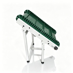 AST <strong>High</strong> <strong>Incline</strong> Cleated <strong>Belt</strong> <strong>Conveyor</strong> with Flexible Corrugated Sidewall for Granular and Powder Material Elevating Space Saving - Product Image 2