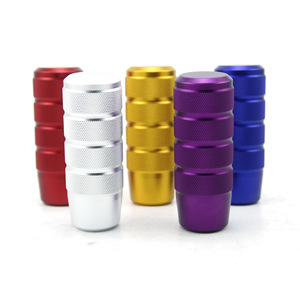Aosu Auto Parts Car Gear <b>Shift</b> <b>Knob</b> Knurled Aluminum Alloy Ergonomic Seven Colors Manual Transmission - Product Image 1