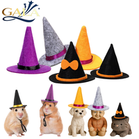 Mini chapeau de sorcière d'Halloween pour loisirs créatifs, poupées, cupcakes, bouteilles, chapeau en feutre pour hamster, costume pour petits animaux, chapeau de sorcier, décoration d'Halloween
