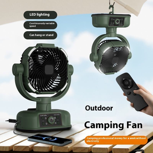 พัดลมพกพาแบบเคลื่อนย้ายได้สำหรับใช้งานกลางแจ้ง แคมป์ปิ้ง ไฟกลางคืน โรงแรม รถยนต์ ใช้ในบ้าน ความจุแบตเตอรี่ 16000mAh วัสดุพลาสติก ติดตั้งง่าย ภาษาอังกฤษ - Product Image 3