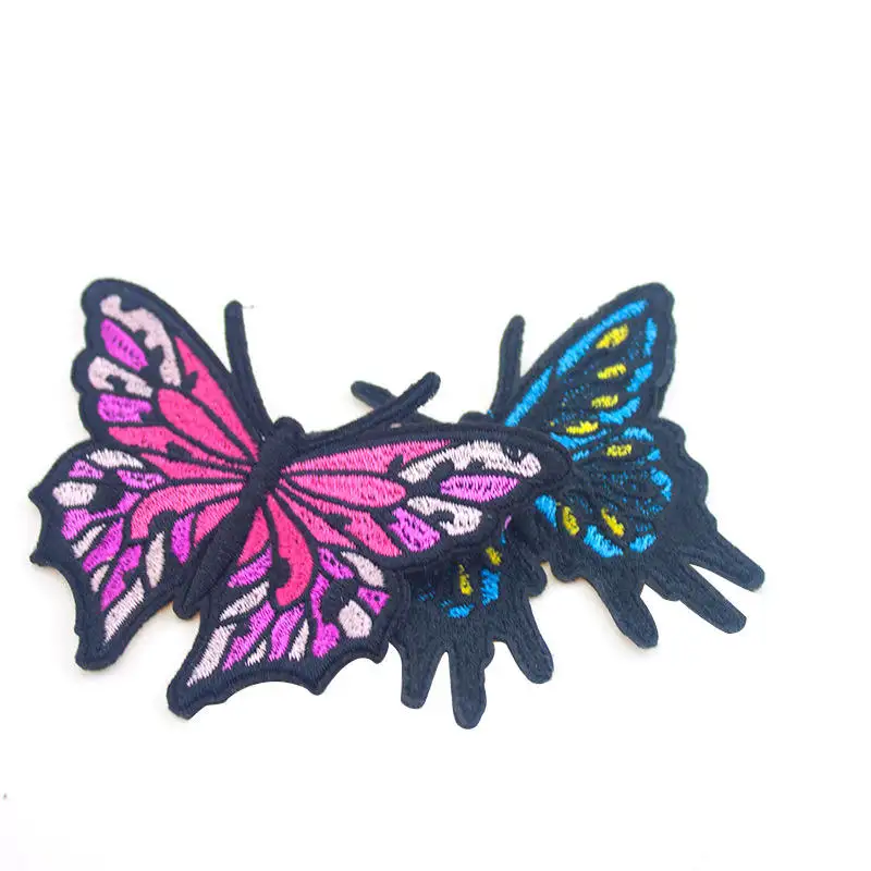 Designer Custom Beautiful Butterfly Badge Embroidery Iron On Sew On Stick On Patch for Clothes