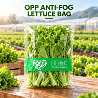 Sacs en BOPP transparents perforés anti-buée sur mesure pour l'emballage de légumes de marque