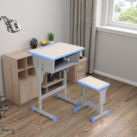 Ensemble de mobilier scolaire en gros, style économique, bureau et chaise d'étude pour salles de classe, pour l'Afrique et le Moyen-Orient