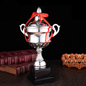 Large Medium and Small Size Silver Plated Metal 3D Design <strong>Trophy</strong> <strong>Cup</strong> with Silk Screen Printing Gold Award for Sports - Product Image 2