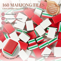 Tuiles de Mahjong Eden Exquises, Modernes, Vert Herbe, en Acrylique de Luxe, Sculptures Architecturales, Pliables, Durables, Écologiques, pour la Maison