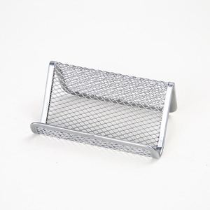 Hot Sell Black Metal Mesh Phone Stand With Id for Office Desktop Business Card Display <b>Holder</b> - Product Image 5