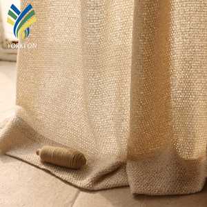 Rideaux Voilages de Luxe Modernes pour Fenêtre de Maison Occultants en Lin Soie Coton avec Motif Bambou pour Salon Chambres Hôpital - Product Image 4