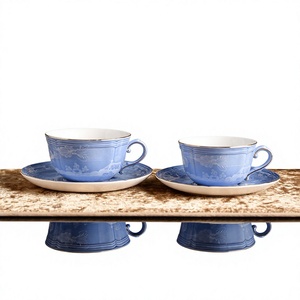 Wholesale Chinese Porcelain Coffee & <b>Tea</b> <b>Sets</b> in Various Sizes Luxurious American Style Tableware for <b>Gifting</b> - Product Image 3