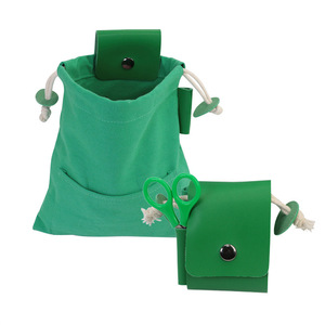 Canvas Foraging Bag Green Portable Outdoor <b>Tool</b> <b>Storage</b> Waist Hanging Rectangle Shape - Product Image 1