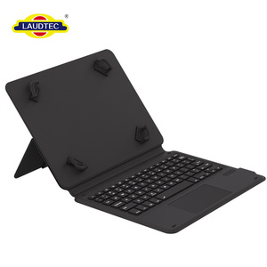 Étui <span class=keywords><strong>Clavier</strong></span> Folio en Cuir PU Réglable pour Tablette <span class=keywords><strong>Samsung</strong></span> 10-11 pouces, <span class=keywords><strong>Clavier</strong></span> Rétroéclairé 7 Couleurs 78 Touches avec Pavé Tactile - Product Image 1