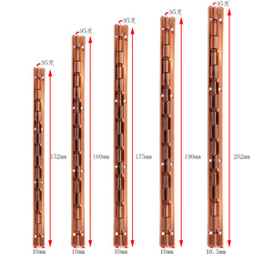 Bisagra de hierro larga de 90 grados para muebles, bisagra de piano para caja de madera, diseño minimalista, duradera, instalación de superficie completa - Product Image 5