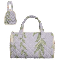 Sac à main brodé personnalisé à imprimé floral Plumeria Hawaïen et Hibiscus des Fidji pour le shopping, les voyages et le quotidien