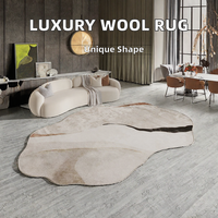 Tapis de salon Hapton modernes de luxe personnalisés en polyester – Lavables et antidérapants pour la prière et les voyages
