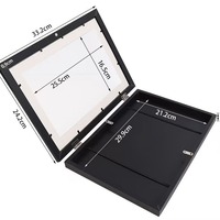 Cadre photo A4 pour œuvres d'art d'enfants, interchangeable, en bois blanc avec verre incassable, cadre pour collection d'art d'enfants