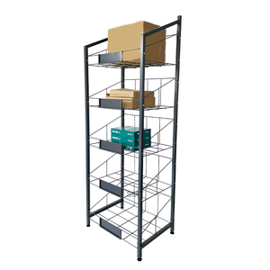 Présentoir personnalisé de style moderne Convaincre les magasins Étagères rondes pour <span class=keywords><strong>magasin</strong></span> de détail Présentoirs en métal pour supermarché - Product Image 4