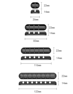 DS1748 אוזניות אוזניות רכב חוט מחזיק USB נתונים כבל המותח כבל גמיש כבל ניהול קליפים סיליקון כבל ארגונית - Product Image 2