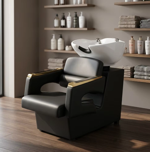Beauty Hairdressing Furniture Shampoo <b>Bed</b> with Ceramic Basin for Hair Salon Beauty Furniture - Product Image 2