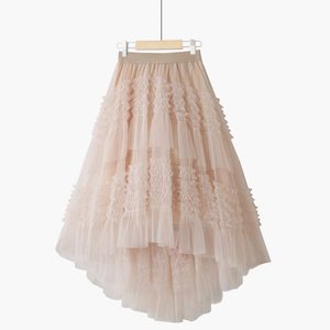<span class=keywords><strong>Jupe</strong></span> longue en tulle pour <span class=keywords><strong>femme</strong></span> Y402013, à volants, multicouche, en maille, coupe trapèze, style <span class=keywords><strong>tutu</strong></span>, pour bal de promo ou <span class=keywords><strong>mariage</strong></span> - Product Image 5