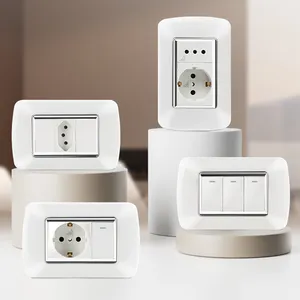 New Design Africa South America Standard 16A 250V Electric Power 3 Pin Italian Wall Socket