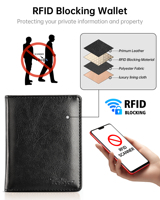 Dompet Kartu Pria Multifungsi Minimalis, Tempat Kartu Kredit Buatan Tangan Kreatif, Terlaris