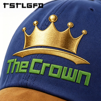 Gorra de golf estructurada de 6 paneles con logo personalizado, venta al por mayor, gorra retro de algodón lavado con visera de gamuza, frente rígido premium, fabricante