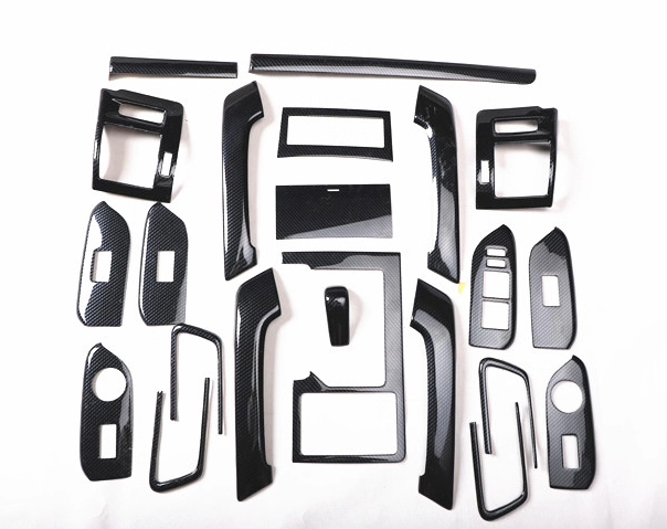 Carbon Fiber Anti-Scratch Sticker for Toyota Land Cruiser Prado 2010-2017 Carbon Fiber Interior Kits Car Accessories