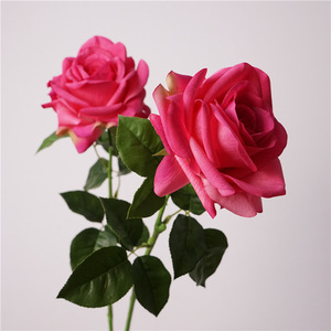 L-R155 Nueva Llegada, Rosa Artificial Realista al Tacto, Decoración Floral para Mesa, Adorno para Sala de Estar, para Arreglos Florales - Product Image 1