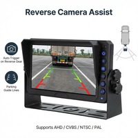 Monitor LCD Inteligente T-WIN de 7 Pulgadas para Camión, AHD 1080P, Pantalla para Cámara de Reversa, DVR de 2/4 Canales, 1 Año de Garantía, Conector de Aviación de 4 Pines