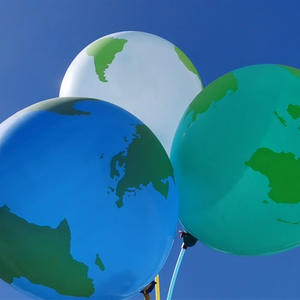 <span class=keywords><strong>Globo</strong></span> de látex con mapa del mundo engrosado con impresión de cinco caras de 12 pulgadas - Product Image 4